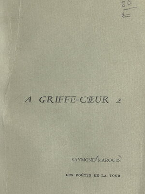 cover image of À griffe-cœur, 2